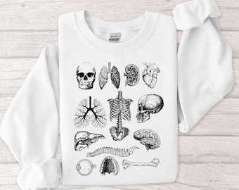 Anatomia człowieka w stylu vintage PNG, cyfrowe pobieranie dla pracowników służby zdrowia