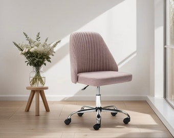 Armless Desk Chair | Modern & Adjustable