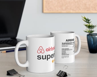 Celebrate Your Airbnb Superhost Status with a Stylish 11oz Mug