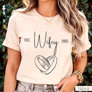 Personalized Mrs. T-Shirt: Ultra-Soft Wife Tee, Bridal Gift