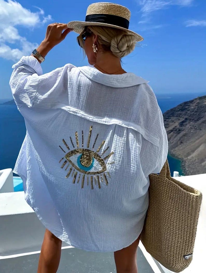 Bohemian Style, Beach Cover-up, Summer, Vacation, Robe, Pool ...