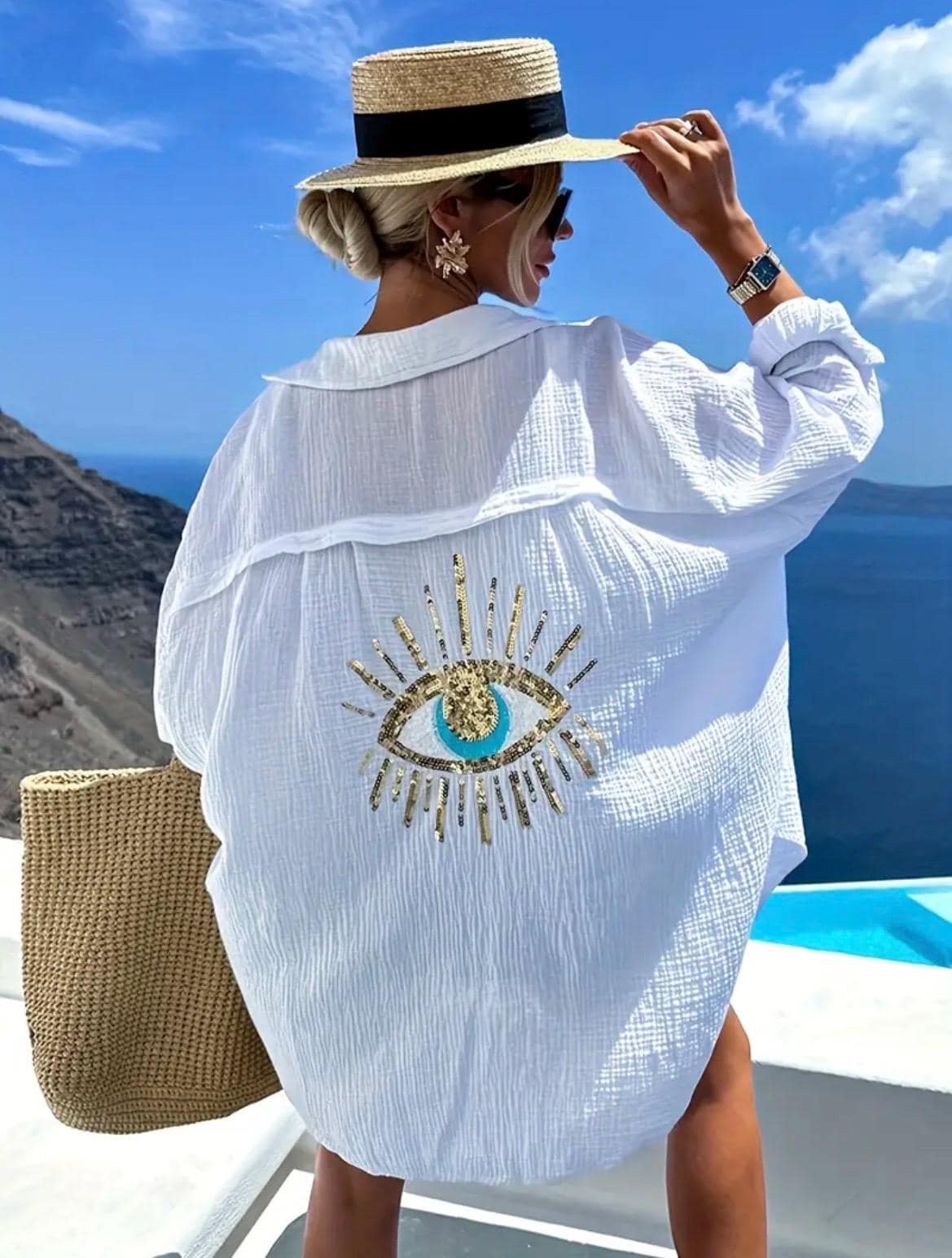 Bohemian Style, Beach Cover-up, Summer, Vacation, Robe, Pool ...