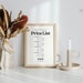 Price List Canva Template, Minimalist Product Price Sign, Printable ...