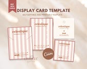 Earring Display Card Template, Jewelry Packaging Canva (Digital Download) - 2JBK