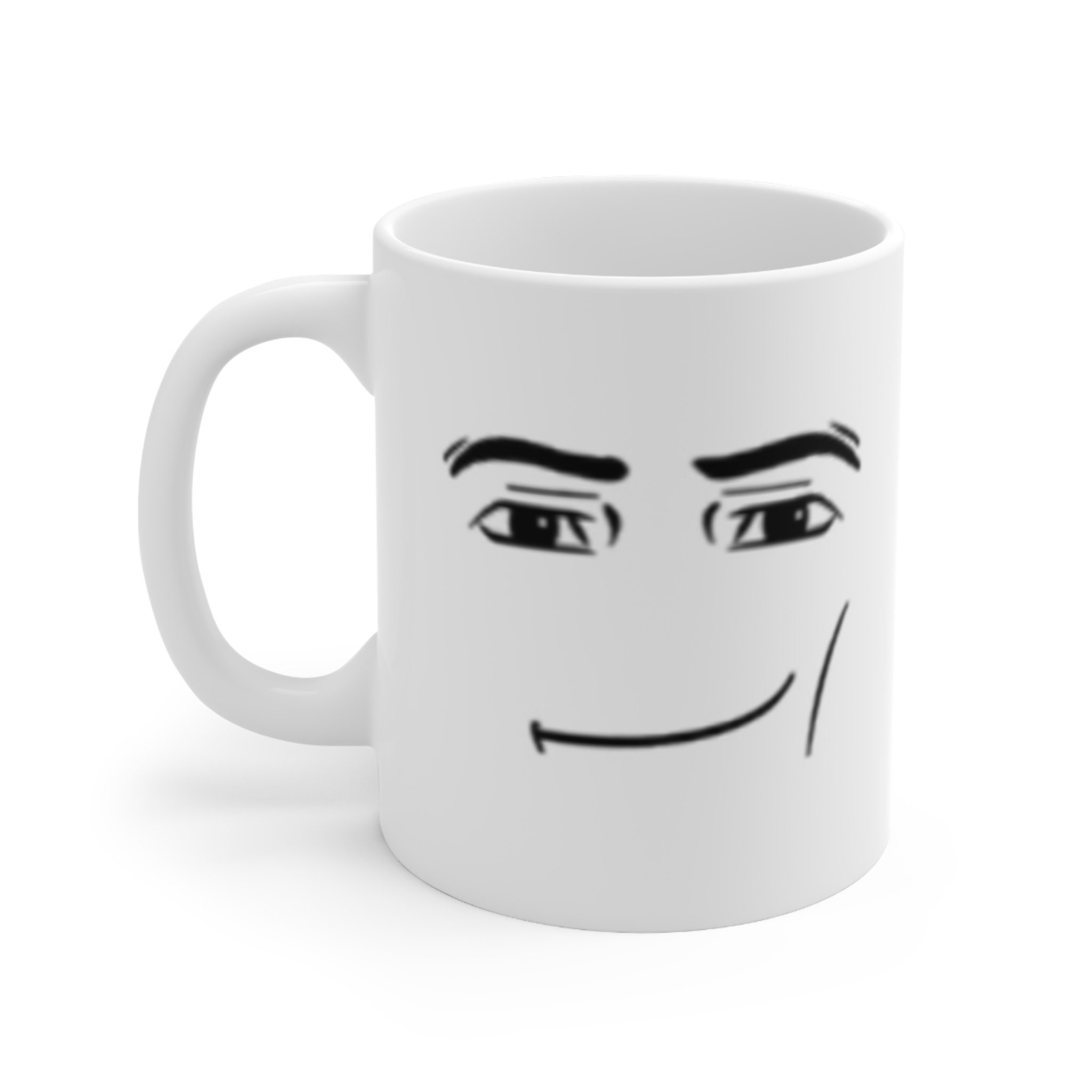 Taza de café divertida personalizada Roblox Guy Face