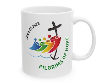 Jubilee 2025 Pilgrims of Hope, Religious Present, ceramic mug
