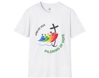 Jubilee 2025 Pilgrims of Hope Unisex T-Shirt, Holy Year, Peregrinos de la Esperanza, Religious Tee, Jubileo 2025 Shirt,