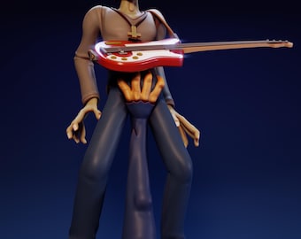 Murdoc Gorillaz Clint Eastwood Figure – Painted or Unpainted Statue – 6 Inch / 12 Inch Collectible Display