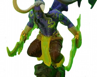 Illidan Stormrage World of Warcraft Figure – Fully Painted or DIY Unpainted