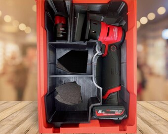 Milwaukee Packout M12 Orbital Detail Sander Insert | Custom Organizer for Sander and Accessories