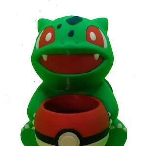Bulbasaur Planter Figurine – Multiple Sizes & Finishes With Drain Holes. Gifts for Men, Women, Housewarming Succulent Plant Pot