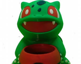 Bulbasaur Planter Figurine – Multiple Sizes & Finishes With Drain Holes. Gifts for Men, Women, Housewarming Succulent Plant Pot