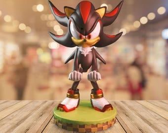 Dark Shadow Hedgehog Controller Phone Stand – Sci‑Fi Themed Dual Dock for Gamepads and Smartphones