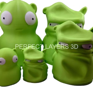 Good Kuchi Kopi & Bad Kuchi Kopi Combo | Bob&#39;s Burgers Collectible Figures | 3D Printed Fan Art | Unique Gift for Bob&#39;s Burgers Fans