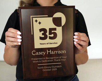 35 Year Work Anniversary Award | Thirty-Five Years of Bold Moves Nobody Else Dared [Avante]