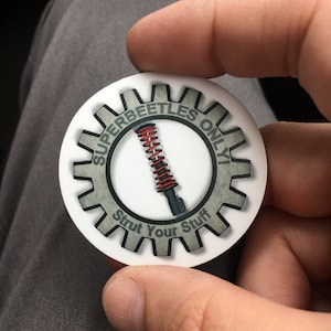 Super Beetles Only Cog Sticker