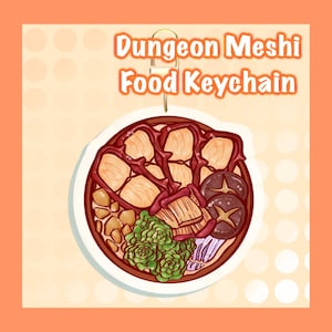 Dungeon Meshi Food Keychain | Scorpion & Walking Mushroom Hot Pot | Anime Keychain | Dunmeshi | Delicious in Dungeon