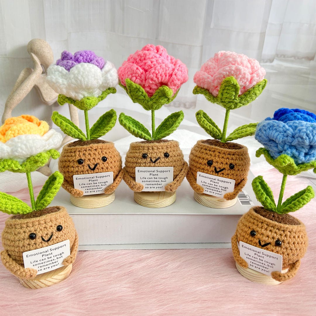 Bouquet De Fleurs Au Crochet ?illets Faire Soi-m Me Cr Atif Pour D Cor