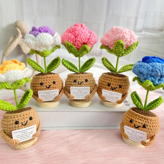 Jxueych Cadeau De Remise De Diplôme Positif Au Crochet Fait Main, Abeille Heureuse. Souvenir Doux Et Inspirant Pour Les Diplômés, Les étudiants Et Les étapes Importantes