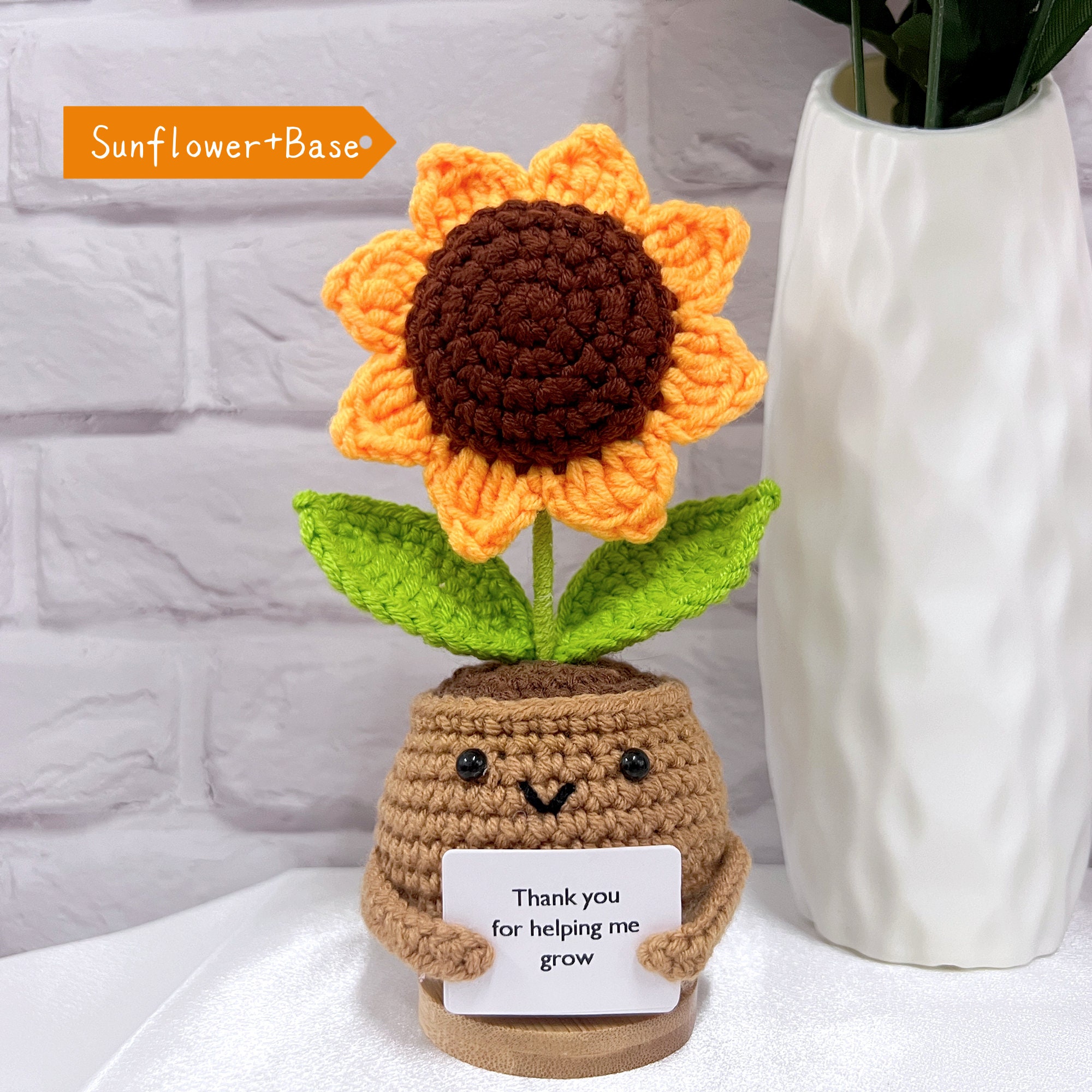 Handmade Crochet Sunflower/forget Me Not Plants,emotional Support