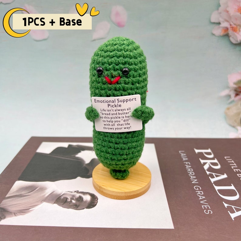 Emotional Support Pickle Valentine's Day Gift Cute Desk Accessories
