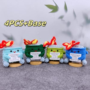 Süßes emotionales Support Dumpster Fire,Müllster Feuer,gehäkelter Dumpster,mir geht es gut! Alles ist in Ordnung, danke Geschenk, Geschenk für die Tochter