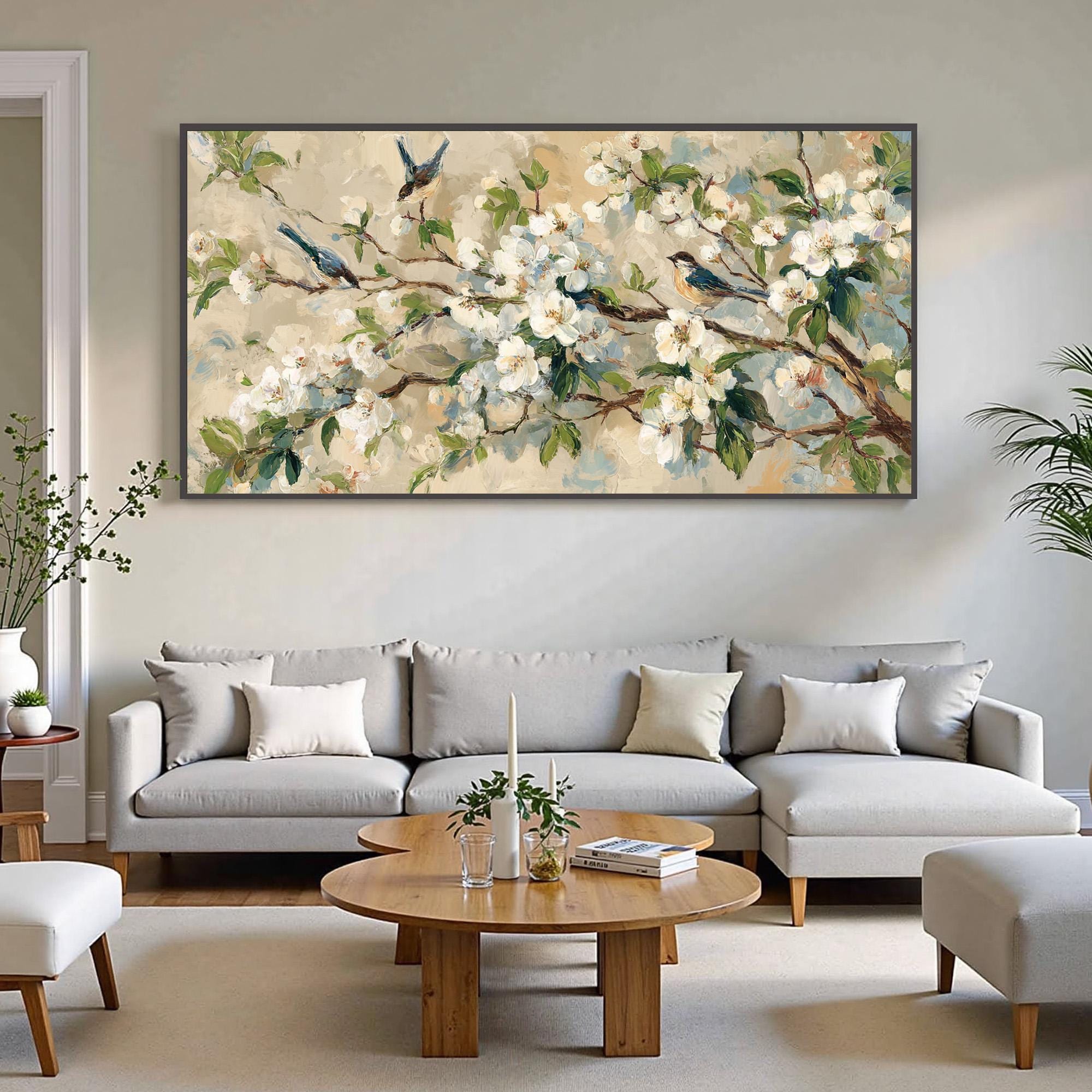 Abstract Original Landscape Oil Painting on Canvas, Large Wall Art ...