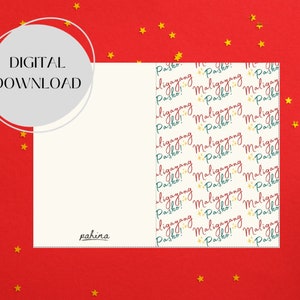 Printable Greeting cards - Christmas Card - Filipino Christmas card - Maligayang Pasko - Digital Download