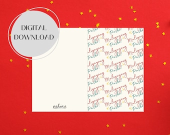 Printable Greeting cards - Christmas Card - Filipino Christmas card - Maligayang Pasko - Digital Download
