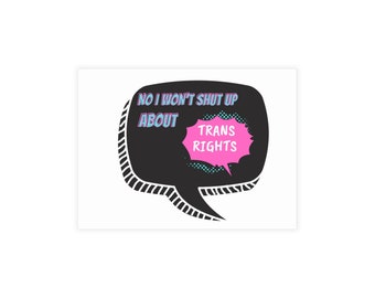 Packs of Trans Rights Postcards