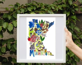 Minnesota State Watercolor