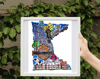 Harley Davidson Watercolor