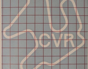 Decalcomania da collezione del contorno della pista Chuckwalla Valley Raceway