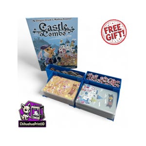 Castle Combo-inzetstuk (Engelse versie) | Kasteelcombinatie-opberger | Combo-organizer kasteel | Kasteelcombo-upgrade | 3D-geprint | ChihuahuaAfdrukken3D