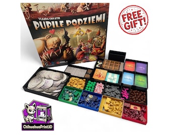 Dungeon Petz + Dark Alleys + Promos Insert | Dungeon Petz Storage | Dungeon Petz Organizer | 3D Printed Inlay | ChihuahuaPrint3D