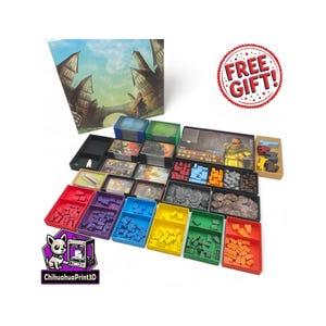 Architects of the West Kingdom + Expansions Insert | Architects of the West Kingdom Organizer | 3D Printed | ChihuahuaPrint3D