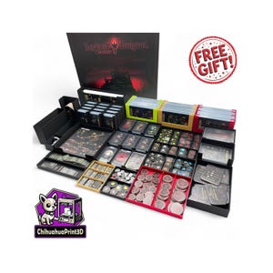 Insert Darkest Dungeon The Board Game + uitbreidingen | Darkest Dungeon Organizer | Donkerste kerker-upgrade | Inlegwerk | ChihuahuaAfdrukken3D