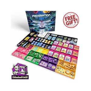 連盟インサート | 連盟ストレージ | 連盟オーガナイザー | 連盟ボードゲームオーガナイザー | 3Dプリント | ChihuahuaPrint3D