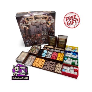 The Anarchy + Beer & Plunder Tiles V2 inzetstuk | Compatibel met mouwen | Droog uitwisbare borden | The Anarchy Upg | 3D-afdruk | ChihuahuaAfdrukken3D