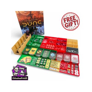 Dune War para Arrakis + Inserto de expansiones (venta minorista) / Almacenamiento de Dune War para Arrakis / The Spacing Guild / Smugglers / ChihuahuaPrint3D