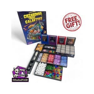 Galaxy Trucker (tweede editie) + Keep on Trucking-uitbreidingsbijsluiter | Galaxy Trucker-opslag | Galaxy Trucker Organizer | ChihuahuaAfdrukken3D