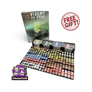 Les Champs de Feu Édition Deluxe V2 | Domaines de stockage du feu | Organisateur Fields of Fire | Jeux GMT | ChihuahuaImpression3D