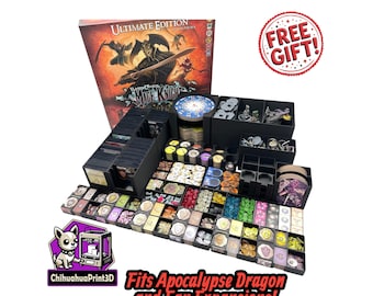 Mage Knight + Apocalypse Dragon-inzetstuk | Mage Knight-inzetstuk voor ventilatoruitbreidingen | Mage Knight Ultimate Edition-opberger | Mage Knight-upgrade