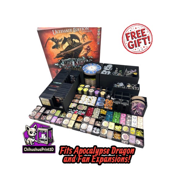 mage knight ultimate edition card sleeves | Insert | Mage Knight Ultimate Organizer This huge insert fits into the Ultimate Edition box and holds all the components Mage Knight + Apocalypse Dragon
