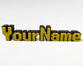 Targa personalizzata Runescape OSRS / Font ispirato a OSRS / Targa da scrivania / Targa regalo / Targa regalo Runescape / Regalo perfetto