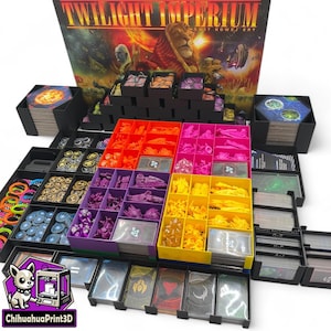 Insert for Twilight Imperium 4th Edition + Prophecy of Kings + Codex 1,2,3 | Twilight Imperium Storage | ChihuahuaPrint3D