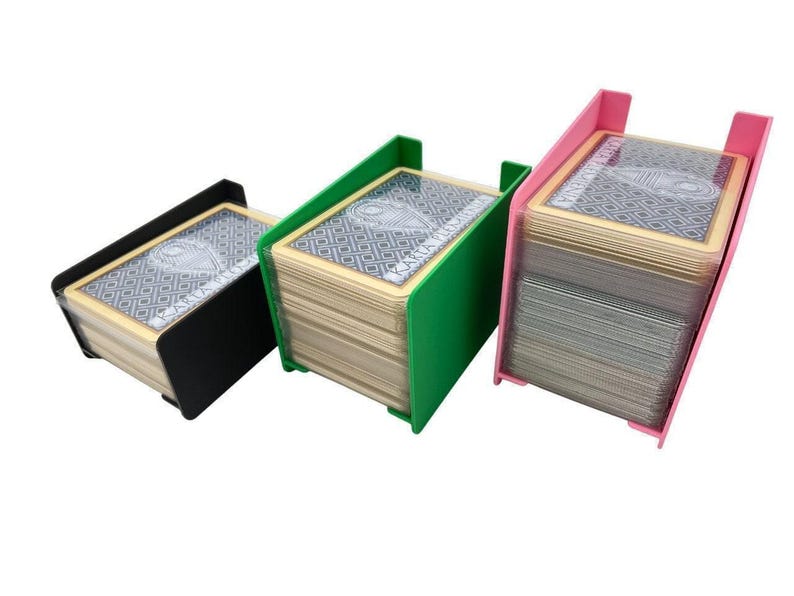 Standard American Card Deck Holder (57,5x89 mm)  | Card Stack Holder | Card Box | Standard American Card Stack Holder | Sleeved Card Deck