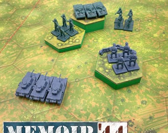 Memoir '44 3D地形ヘックス | Memoir '44 地形アップグレード | Memoir '44 オーバーロード | Memoir '44 アップグレードパック | 3Dプリント