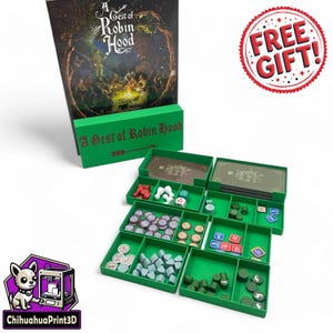 A Gest of Robin Hood Insert | A Gest of Robin Hood Storage | A Gest of Robin Hood Organizer | 3D Printed | GMT Games | ChihuahuaPrint3D