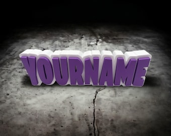Custom Name Plate | Gamer Inspired Nameplate | Desk Name Plate | Name Plate Gift | Gaming Name Plate Gift | Gift for Kids